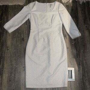 badgley mischka gold and silver sequin collared dress Short Sleeve Sequin Cocktail Dress by Badgley Mischka